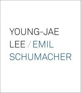 Katalog-Cover mit weißem Einband und schwarz-blauer, großer Schrift 'Young-Jae Lee und Emil Schumacher'